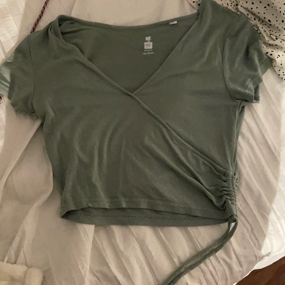 Green loose fit shirt